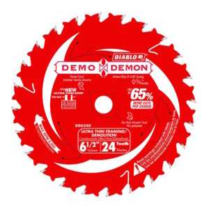 DIABLO D0624DA 6-1/2" x 24T Demo Demon Circular Saw Blade