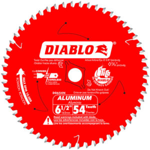 DIABLO D0654NA 6-1/2" x 54T Aluminum Circular Saw Blade