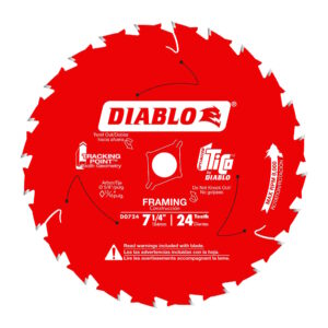 DIABLO D0724A 7-1/4" x 24T Framing Circular Saw Blade
