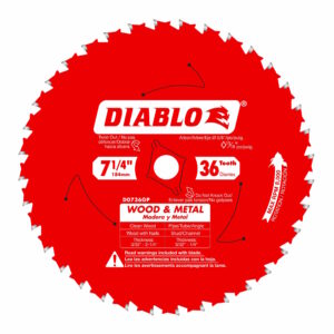 DIABLO D0736GPA 7-1/4" x 36T Wood/Metal Circular Saw Blade