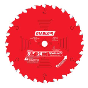 DIABLO D0824X 8-1/4" x 24T Framing Circular Saw Blade