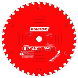 DIABLO D0840X 8-1/4" x 40T Finishing Circular Saw Blade