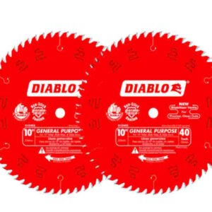 DIABLO D104040VP 10"x 40T General Purpose Saw Blade 2PK