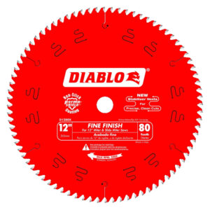 DIABLO D1280X 12" x 80T Fine Finish Circular Saw Blade