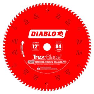 DIABLO D1284CDC 12" x 84T TREX Composite Decking Circular Saw Blade