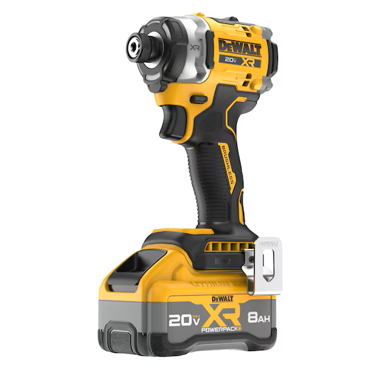 DEWALT DCF860WW1 20V XR BL 1/4" 3-Speed Impact Driver Kit w/1-8.0Ah XR Batt & Ch - Image 2