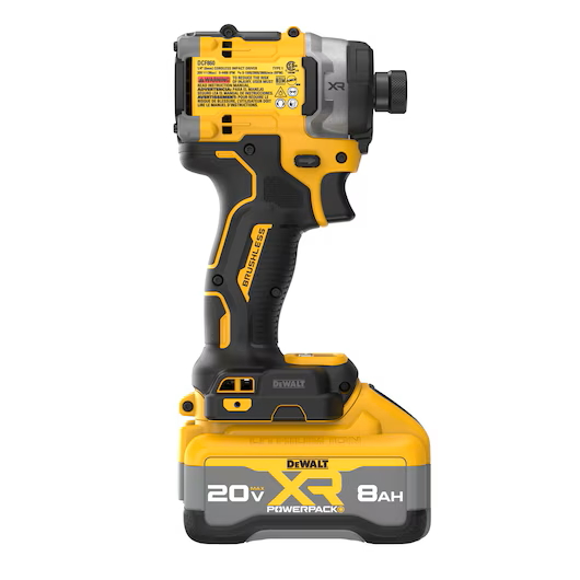DEWALT DCF860WW1 20V XR BL 1/4" 3-Speed Impact Driver Kit w/1-8.0Ah XR Batt & Ch - Image 5