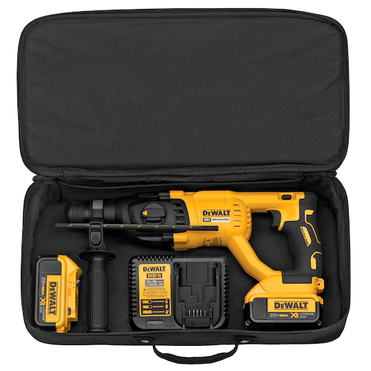 DEWALT DCH133M2 20V 1" D-Handle 3 Mode SDS+ Rotary Hammer Kit w/2 - 4.0Ah Bat - Image 6