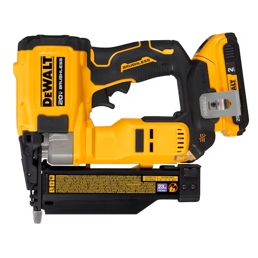 DEWALT DCN623D1 ATOMIC COMPACT SERIES 20V MAX* BL Cordless 23 Ga. Pin Nailer Kit - Image 2