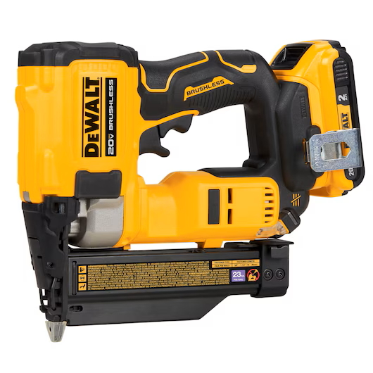 DEWALT DCN623D1 ATOMIC COMPACT SERIES 20V MAX* BL Cordless 23 Ga. Pin Nailer Kit - Image 3