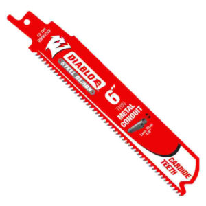 DIABLO DS0612CFC 6" Carbide Recip Blade - Thin Metal Conduit Cutting