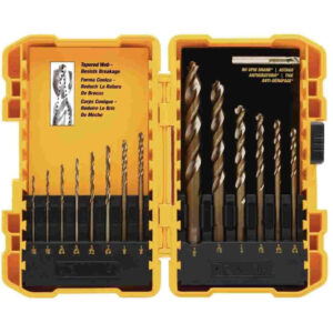 DEWALT DW1169 Pilot Point 14PC Set With 3/8" Bit (Tough Case)