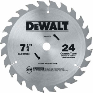 DEWALT DW3577C 7-1/4" 24T Circular Saw Blade