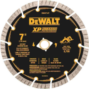 DEWALT DW4714T 7" Seg Diamond Drycut Saw Blade