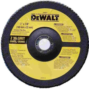 DEWALT DW8321 7" x 7/8" Z36 Type 29 HP Zirconia /Premium Flap Discs