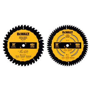 DEWALT DWA110CMB 10" 60T & 40T Circular Saw Blade 2PK