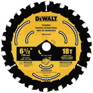 DEWALT DWA161218 6-1/2" 18T Circular Saw Blade