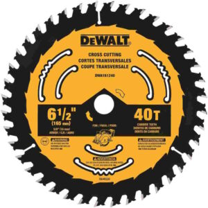 DEWALT DWA161240 6 1/2" 40T Circular Saw Blade