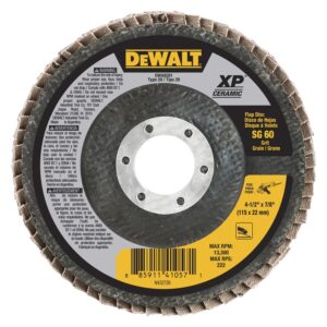 DEWALT DWA8281  4-1/2" x 7/8" SG60Type 29 XP Ceramic/Ultra Premium Flap Disc