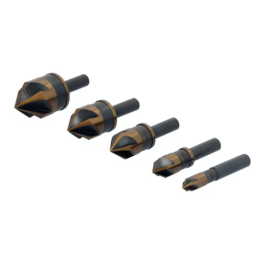 DEWALT DWAMDB5SETCS HSS 5PC Metal Countersink Set 82° 5 Flute - Image 2