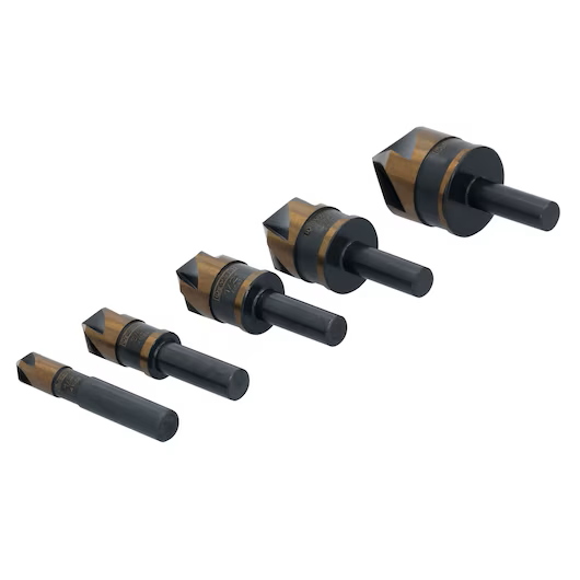 DEWALT DWAMDB5SETCS HSS 5PC Metal Countersink Set 82° 5 Flute - Image 3