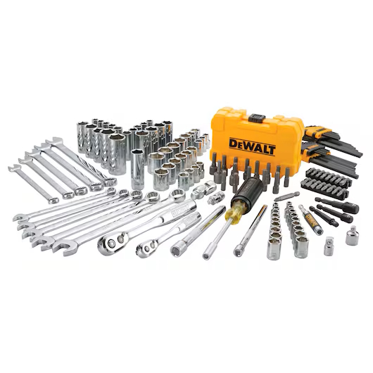 DEWALT DWMT73802 142PC Mechanics Tools/Socket Set 1/4" & 3/8" Drive, SAE & Met - Image 2