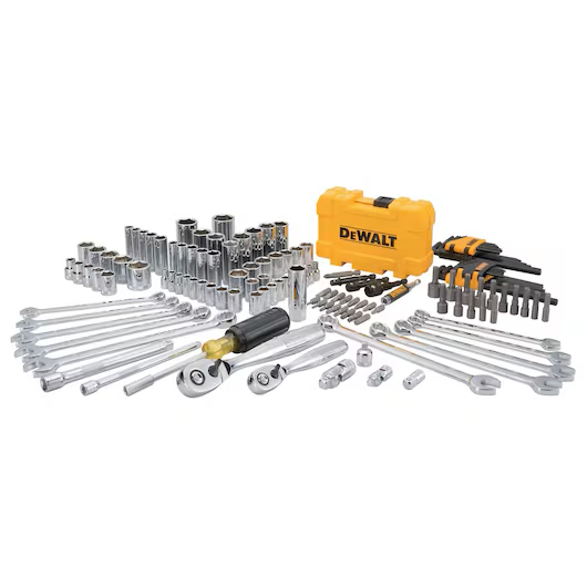 DEWALT DWMT73802 142PC Mechanics Tools/Socket Set 1/4" & 3/8" Drive, SAE & Met - Image 3