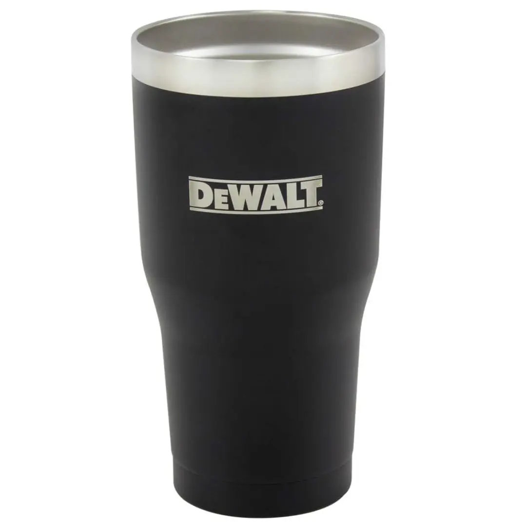 DEWALT DXC30OZTBS 30 oz Black Powder Coated Hot/Cold Tumbler - Image 2