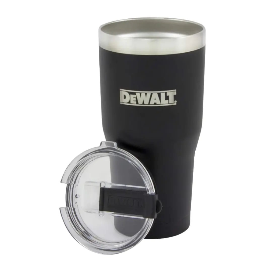 DEWALT DXC30OZTBS 30 oz Black Powder Coated Hot/Cold Tumbler - Image 3
