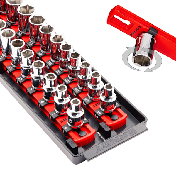 ERNST ER-8453 2 Rail Twist Lock Socket Boss 18" Red - 3/8" - Image 3