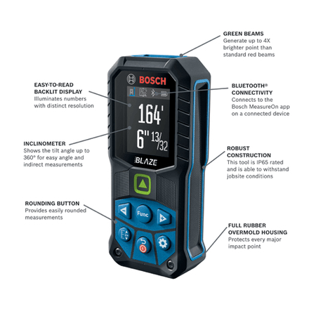 BOSCH GLM165-27CG 165' Laser Distance Measurer - Image 2