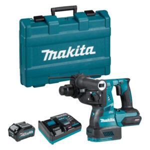 MAKITA 40V BL 1-1/8" SDS+ Rotary Hammer Kit w/4Ah Battery, Charger, AVT
