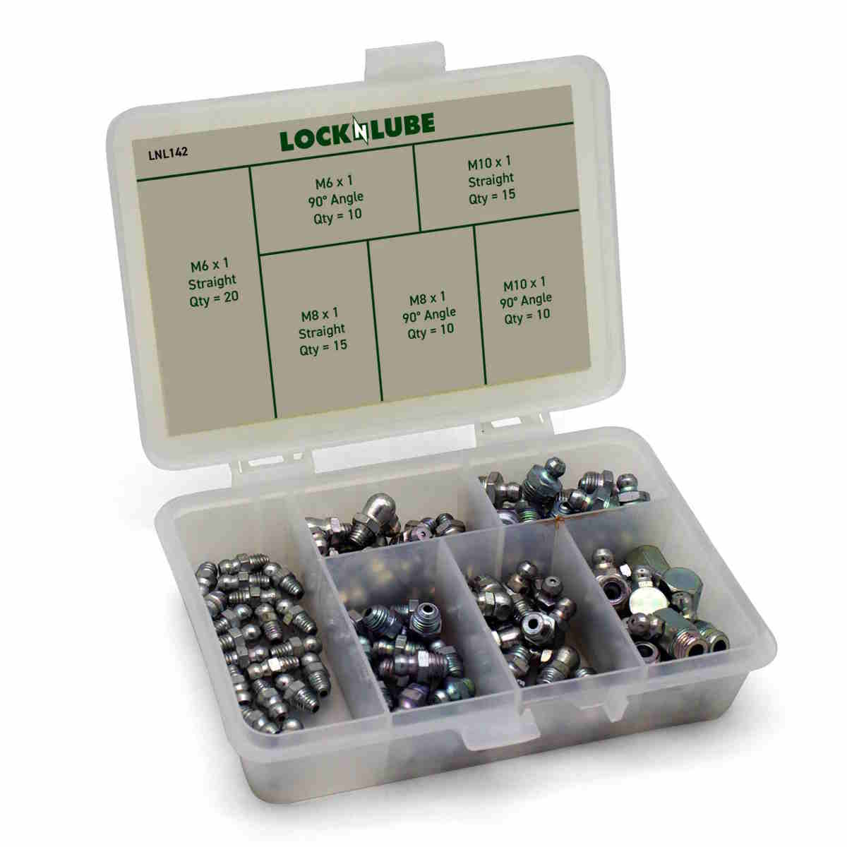 LOCK-N-LUBE LNL142 Grease Fittings 80PC Set - Metric - Image 2