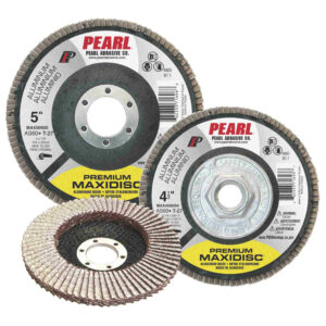 PEARL MAX5036S 5x7/8 Maxidisc Flap Discs Aluminum Oxide Premium 36 Grit