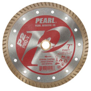 PEARL PV007T 7" x .08 x 7/8 5/8 P2 Pro-v General Purpose Flat Core Turbo