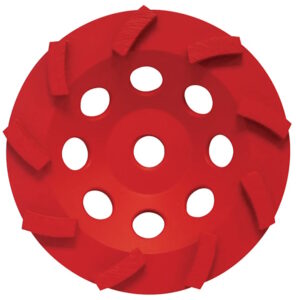 PEARL PV07CSEH 7" x 5/8-11 (12 segments) P2 Pro-v Swirl Segmented Cup Wheel