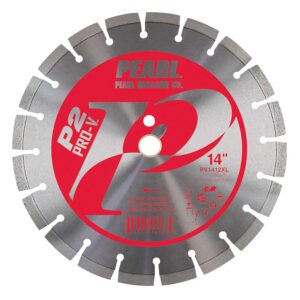 PEARL PV1412XL 14" x 1", 20mm PRO-V Segmented Diamond Blade for Hard Materials