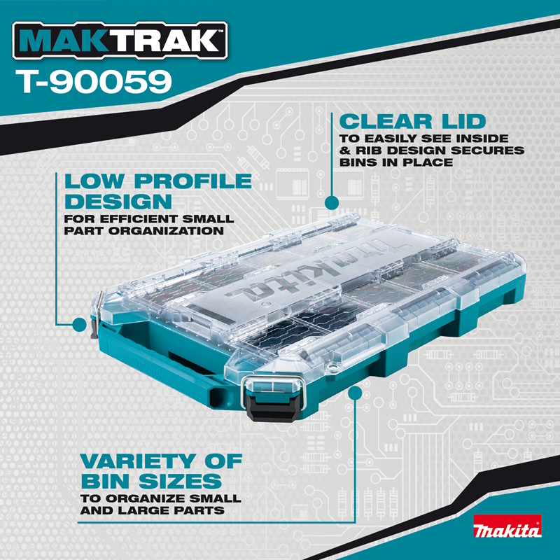 MAKITA T-90059 MAKTRAK Low-Profile Medium Organizer - Image 4