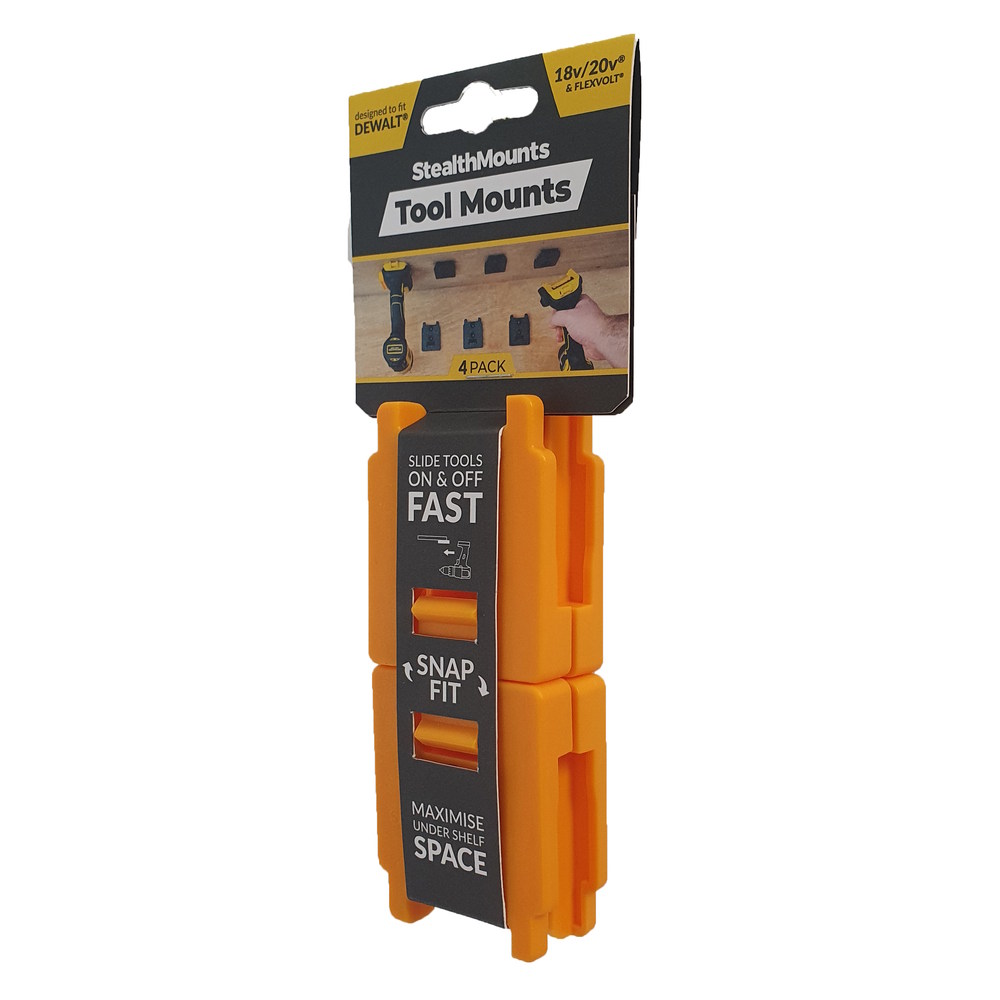 STEALTHMOUNTS TM-DW18-YLW-4 Tool Mount for DeWalt 20V Tools 4PK - Image 3