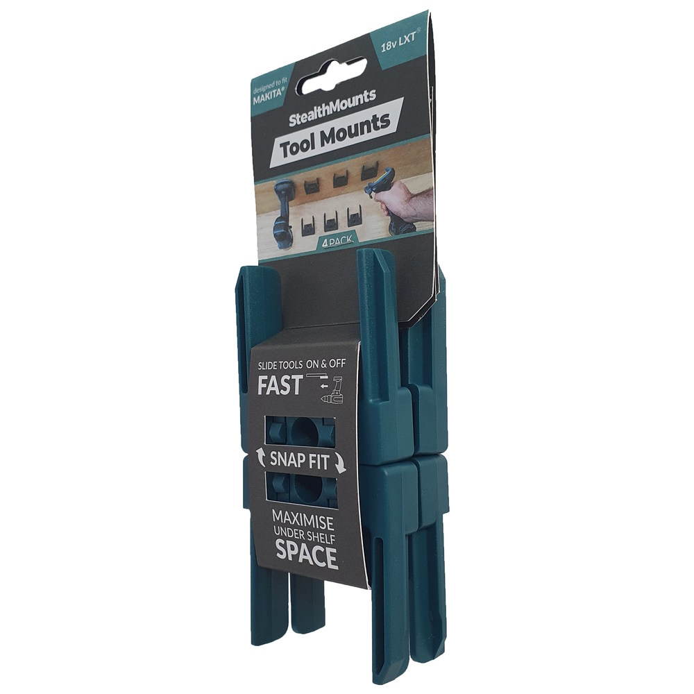 STEALTHMOUNTS TM-MK18-BLU-4 Makita 18v LXT Tool Mount 4PK - Image 4