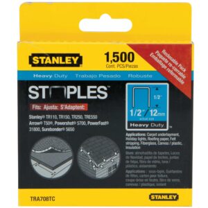 STANLEY TRA708TCS 1/2" Staples 1500PK