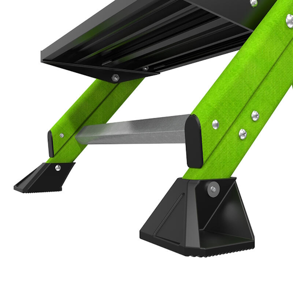 LITTLE GIANT 11933 Jumbo 3-Step Fiberglass Step Stool With Handrail - Image 11