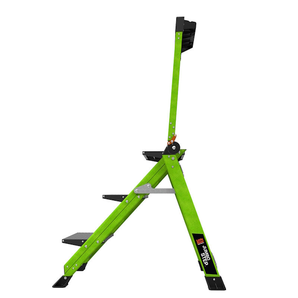 LITTLE GIANT 11933 Jumbo 3-Step Fiberglass Step Stool With Handrail - Image 5