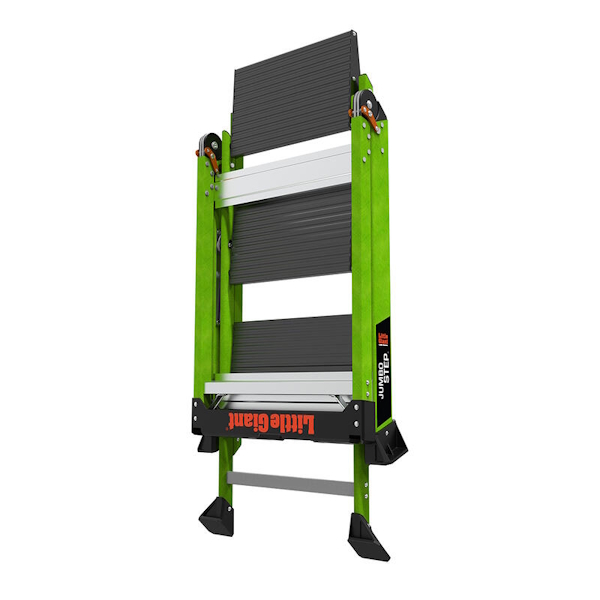 LITTLE GIANT 11933 Jumbo 3-Step Fiberglass Step Stool With Handrail - Image 6