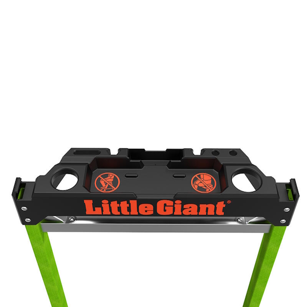 LITTLE GIANT 11933 Jumbo 3-Step Fiberglass Step Stool With Handrail - Image 8