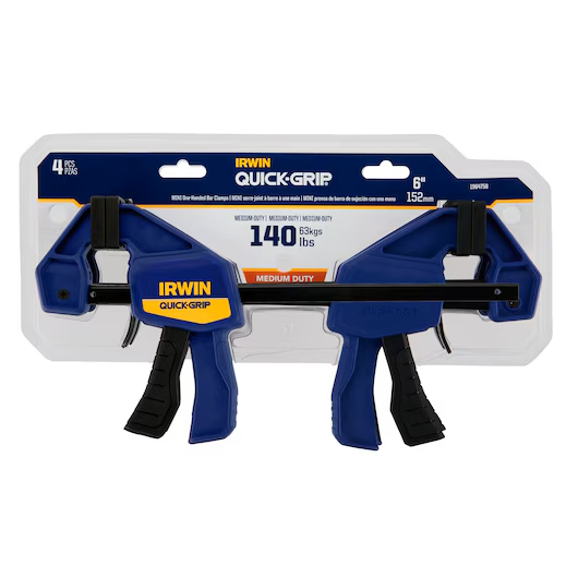 IRWIN 1964758 QUICK-GRIP One-Handed 6" Mini Bar Clamps 4PK - Image 3