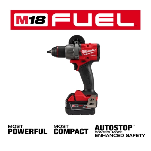 MILWAUKEE 2904-22 M18 FUEL™ 1/2" Hammer Drill/Driver Kit - Image 2