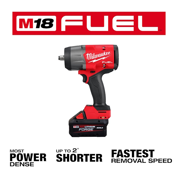 MILWAUKEE 2967-21F M18 Fuel 1/2" 6Ah High Torque Hog Ring Impact Kit - Image 2