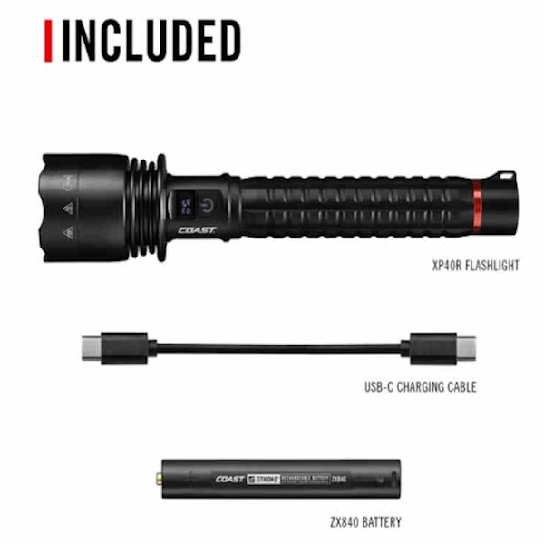 COAST 31192 XP40R 8000 Lumen Rechargeable Flashlight - Image 2