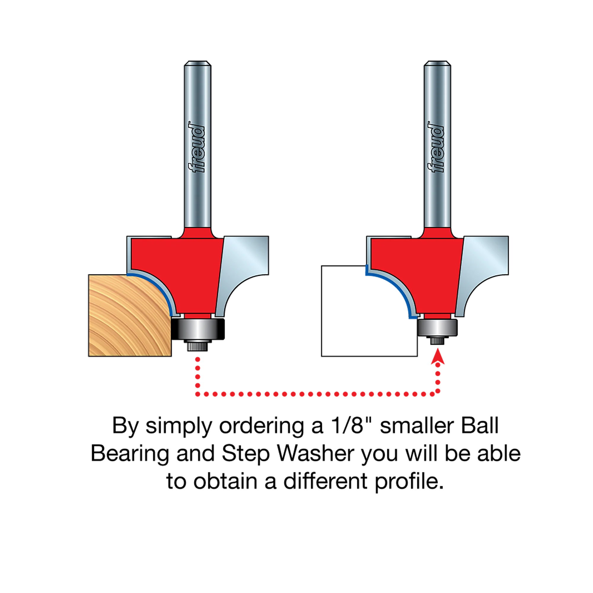 FREUD 34-104 1/8" Radius Rounding Over Bit - Image 4
